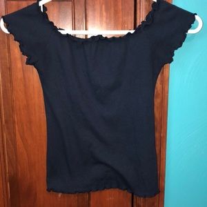 XS Hollister off the shoulder crop top